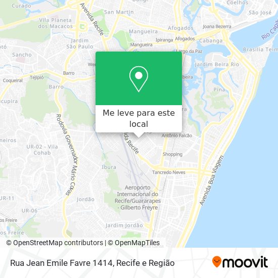 Rua Jean Emile Favre 1414 mapa