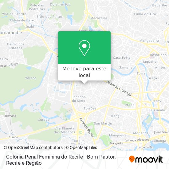 Colônia Penal Feminina do Recife - Bom Pastor mapa