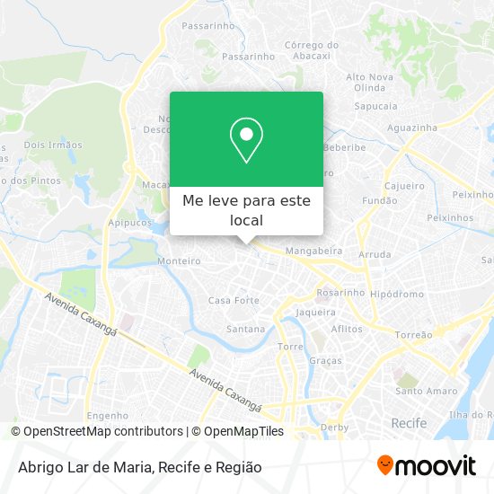 Abrigo Lar de Maria mapa