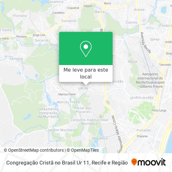 Congregação Cristã no Brasil Ur 11 mapa