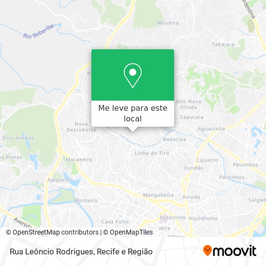 Rua Leôncio Rodrigues mapa