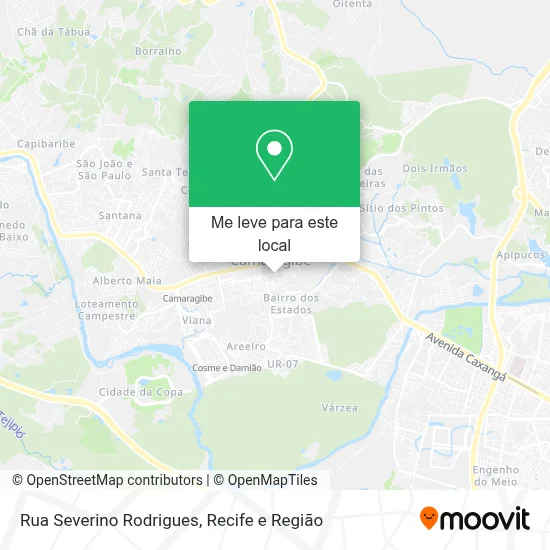 Rua Severino Rodrigues mapa