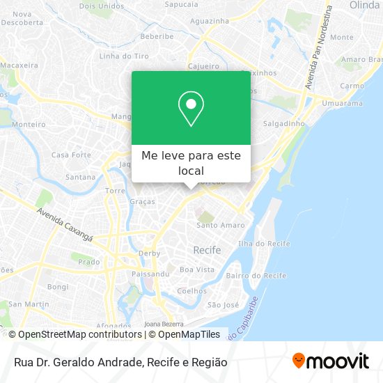 Rua Dr. Geraldo Andrade mapa