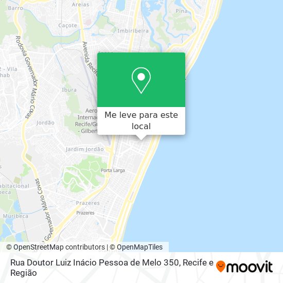 Rua Doutor Luiz Inácio Pessoa de Melo 350 mapa