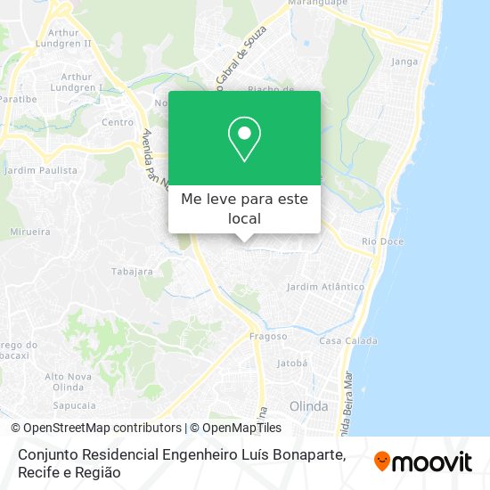 Conjunto Residencial Engenheiro Luís Bonaparte mapa
