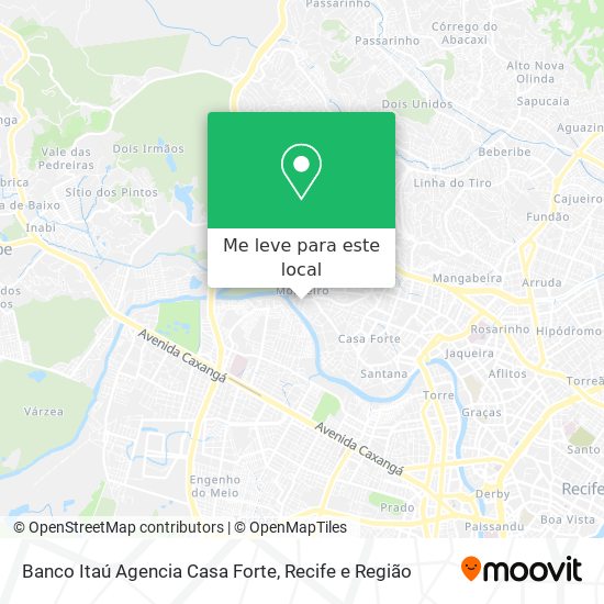 Banco Itaú Agencia Casa Forte mapa