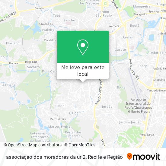 associaçao dos moradores da ur 2 mapa