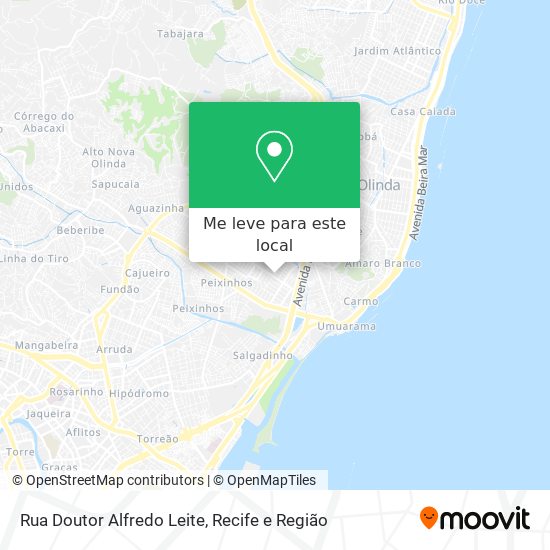 Rua Doutor Alfredo Leite mapa