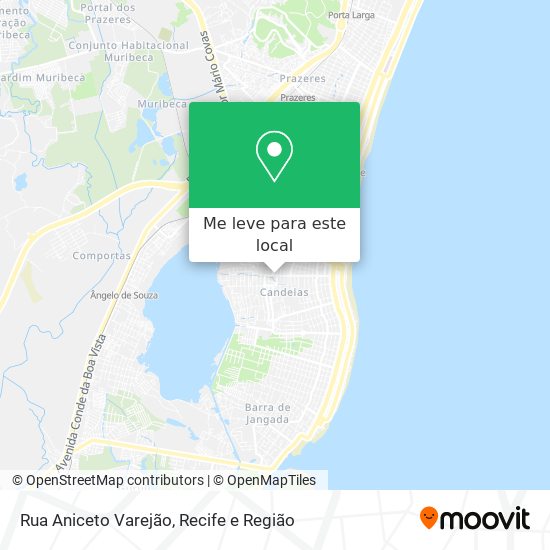 Rua Aniceto Varejão mapa