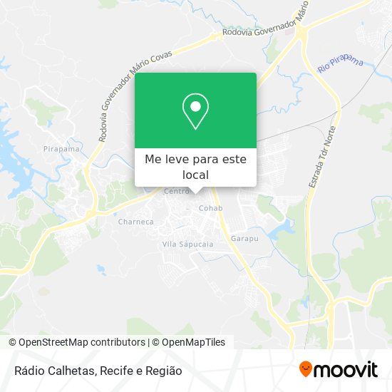 Rádio Calhetas mapa