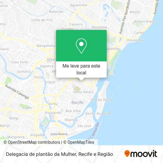 Delegacia de plantão da Mulher mapa