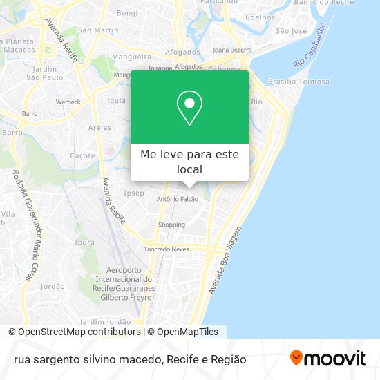 rua sargento silvino macedo mapa