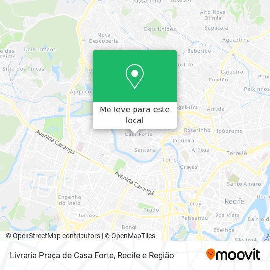 Livraria Praça de Casa Forte mapa