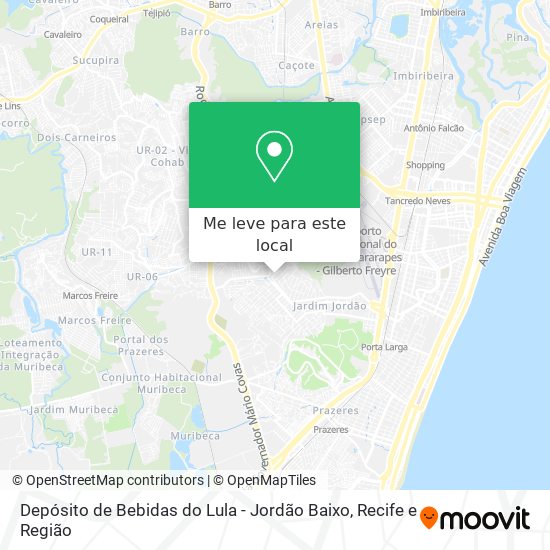 Depósito de Bebidas do Lula - Jordão Baixo mapa