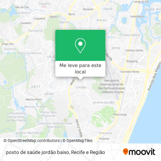 posto de saúde jordão baixo mapa