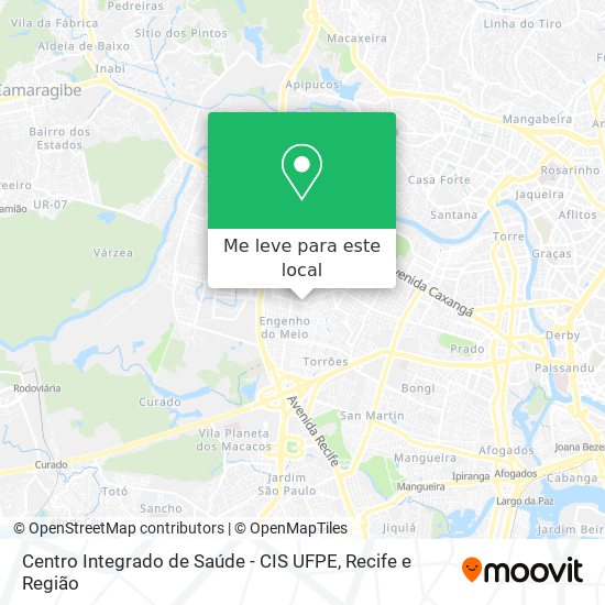 Centro Integrado de Saúde - CIS UFPE mapa