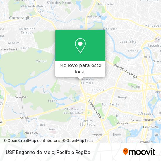USF Engenho do Meio mapa