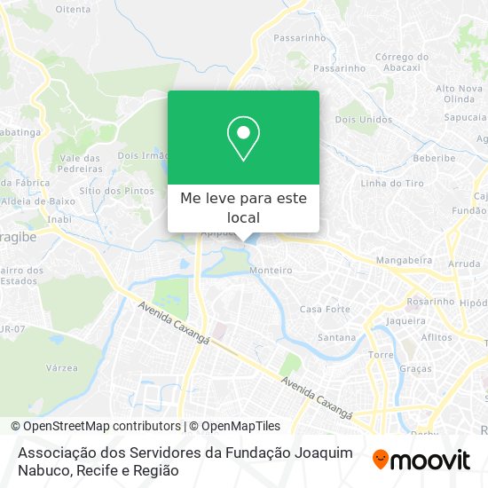 Associação dos Servidores da Fundação Joaquim Nabuco mapa