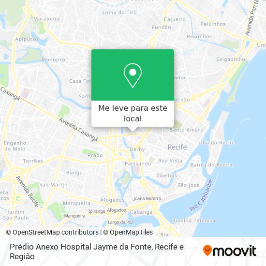 Prédio Anexo Hospital Jayme da Fonte mapa