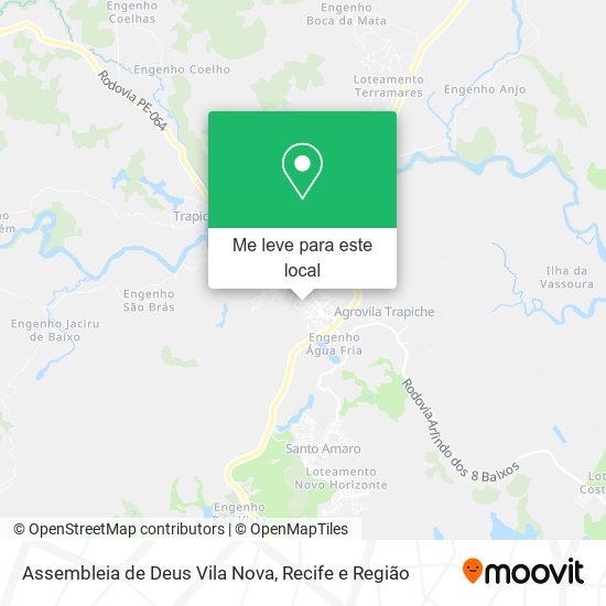 Assembleia de Deus Vila Nova mapa