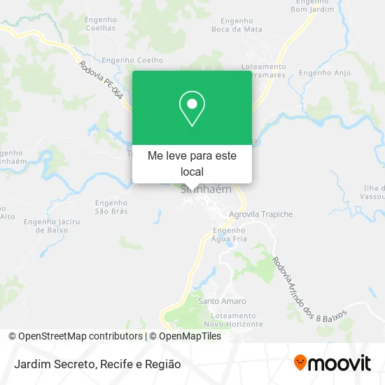 Jardim Secreto mapa