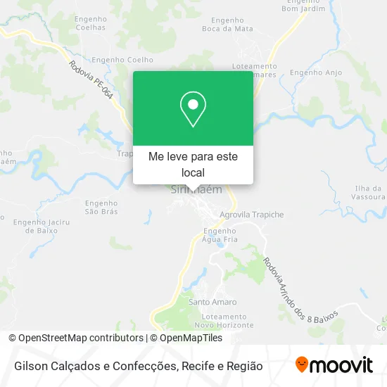 Gilson Calçados e Confecções mapa