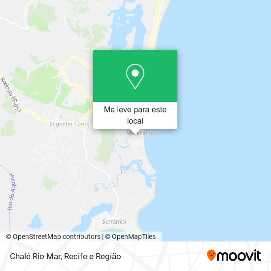 Chalé Rio Mar mapa
