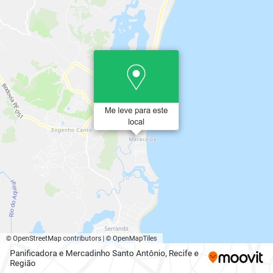 Panificadora e Mercadinho Santo Antônio mapa