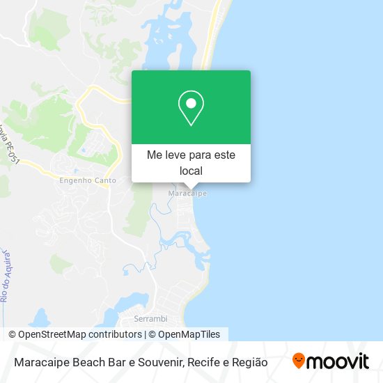 Maracaipe Beach Bar e Souvenir mapa