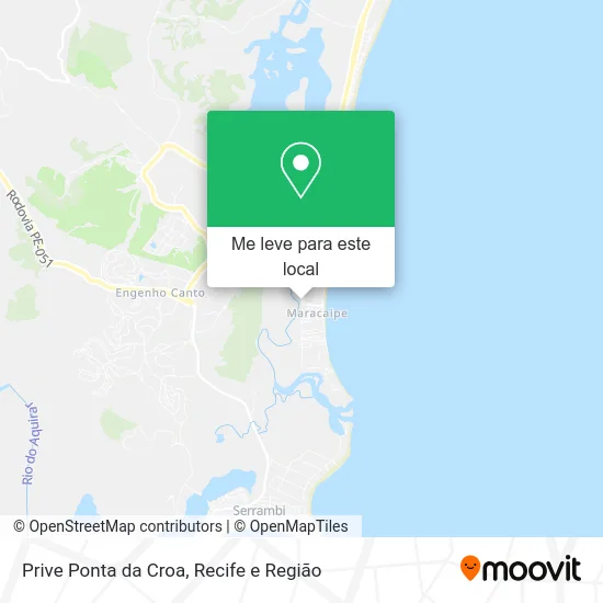 Prive Ponta da Croa mapa