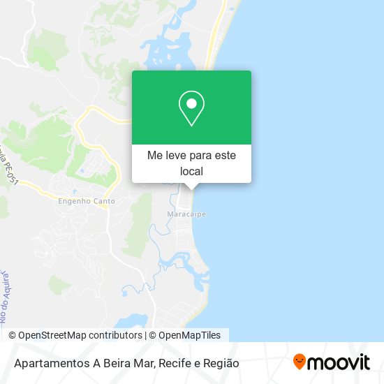 Apartamentos A Beira Mar mapa