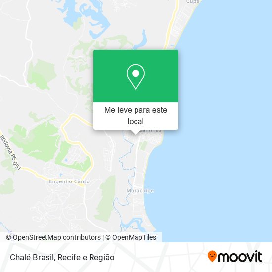 Chalé Brasil mapa
