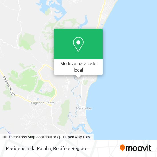 Residencia da Rainha mapa