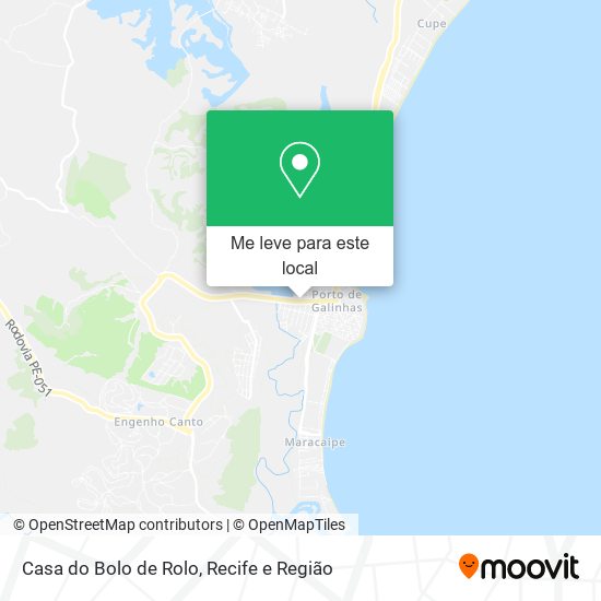 Casa do Bolo de Rolo mapa