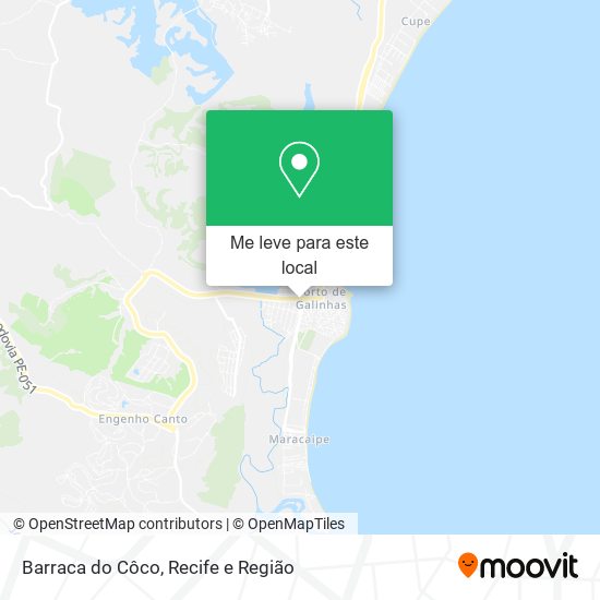 Barraca do Côco mapa