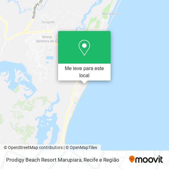 Prodigy Beach Resort Marupiara mapa