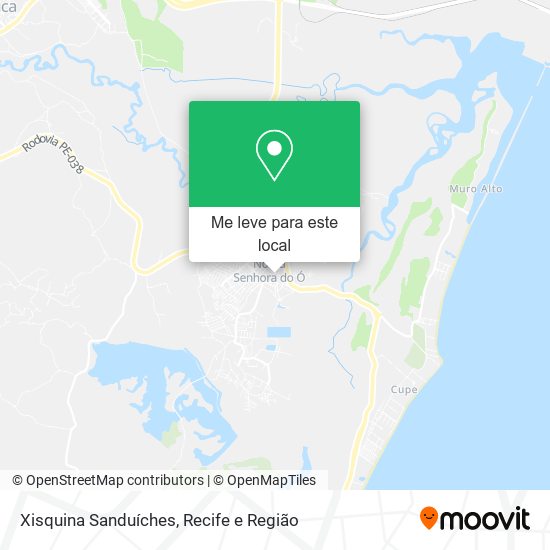 Xisquina Sanduíches mapa