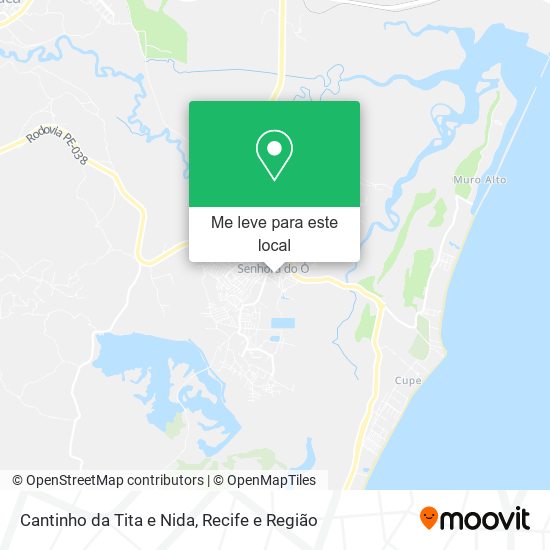 Cantinho da Tita e Nida mapa