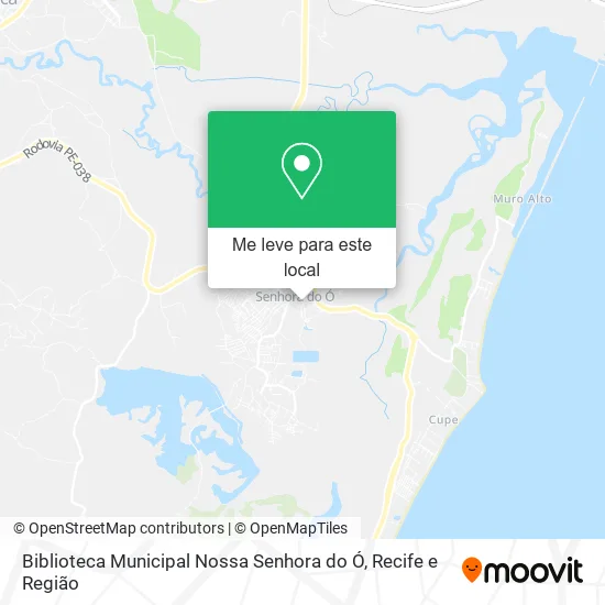 Biblioteca Municipal Nossa Senhora do Ó mapa