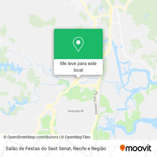 Salão de Festas do Sest Senat mapa