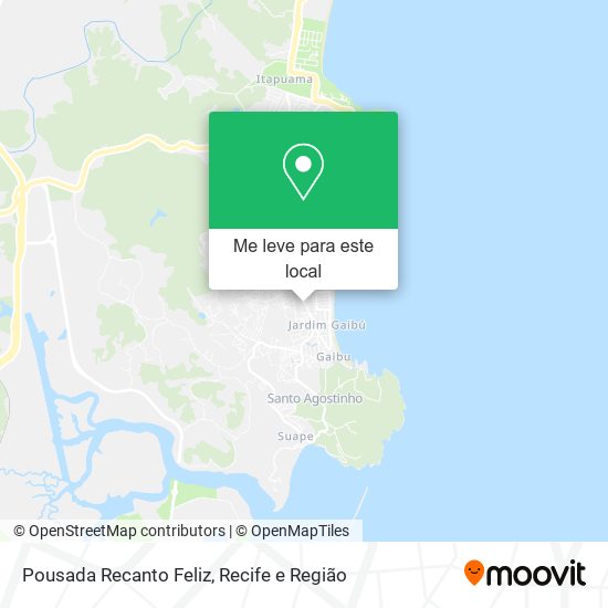 Pousada Recanto Feliz mapa