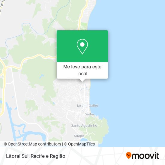 Litoral Sul mapa