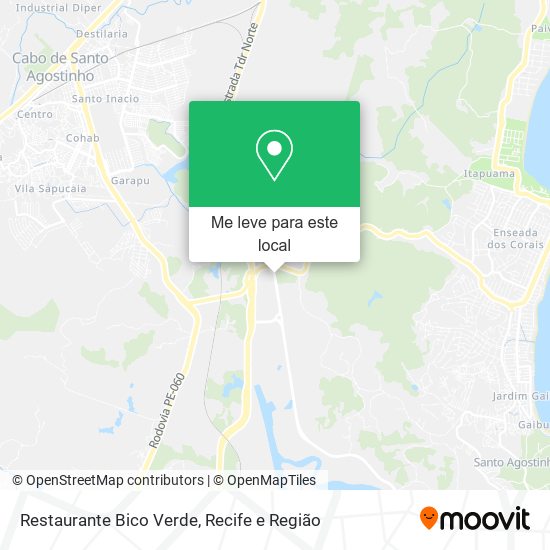 Restaurante Bico Verde mapa