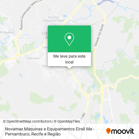 Novamax Máquinas e Equipamentos Eireli Me - Pernambuco mapa