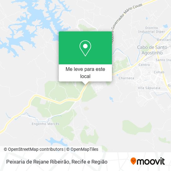 Peixaria de Rejane Ribeirão mapa