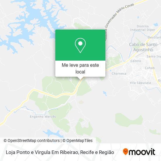 Loja Ponto e Virgula Em Ribeirao mapa
