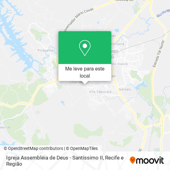 Igreja Assembléia de Deus - Santíssimo II mapa