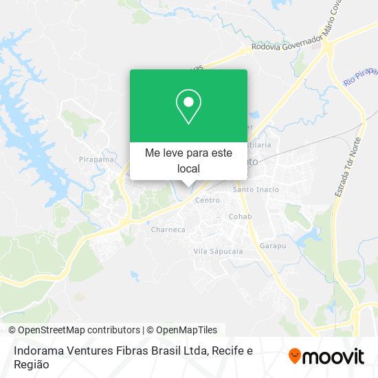 Indorama Ventures Fibras Brasil Ltda mapa