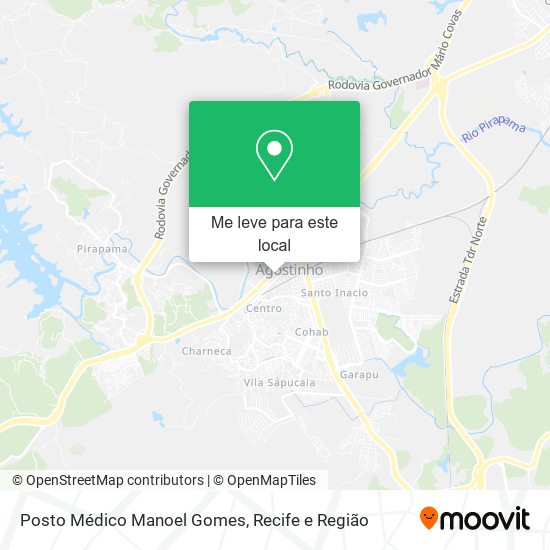 Posto Médico Manoel Gomes mapa