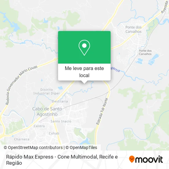 Rápido Max Express - Cone Multimodal mapa